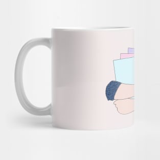 Hands Embracing Books - Hands Holding Books Mug